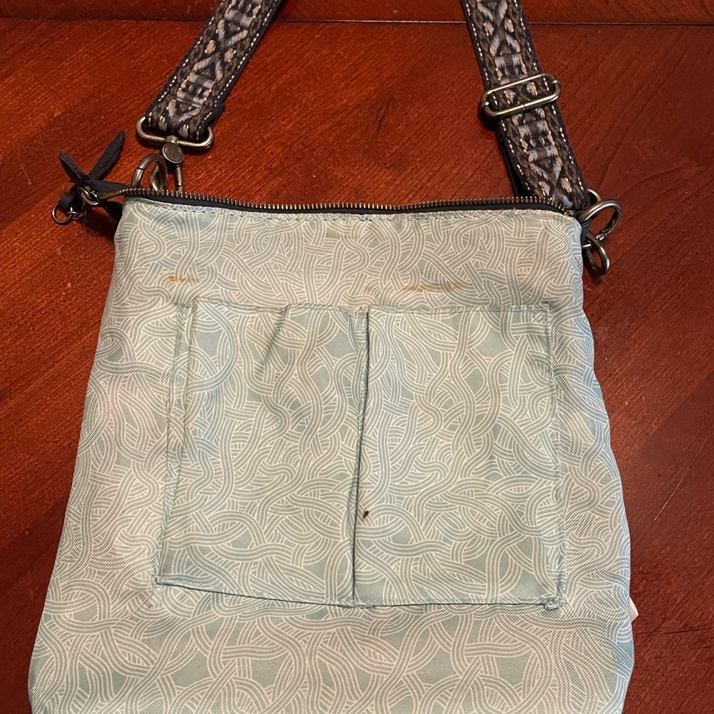 The Sak Navy Leather Shoulder Handbag - Picture 4 of 6